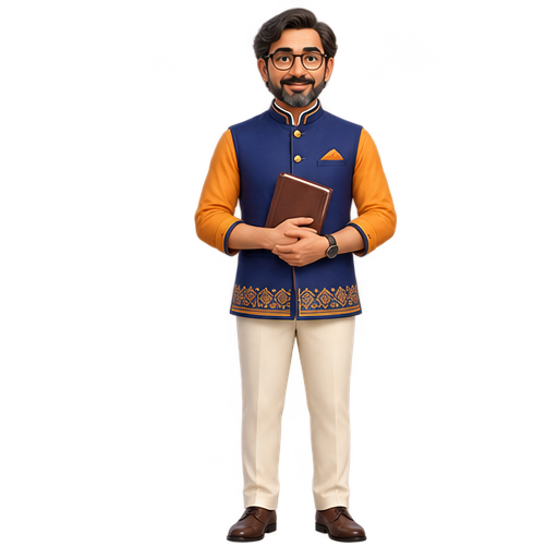Mr Veer Sharma, Hindi teacher